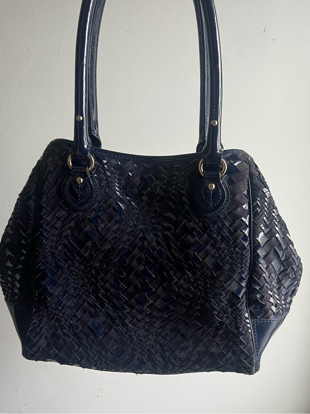 Cole Haan Blue Leather Purse - Picture 2 of 3